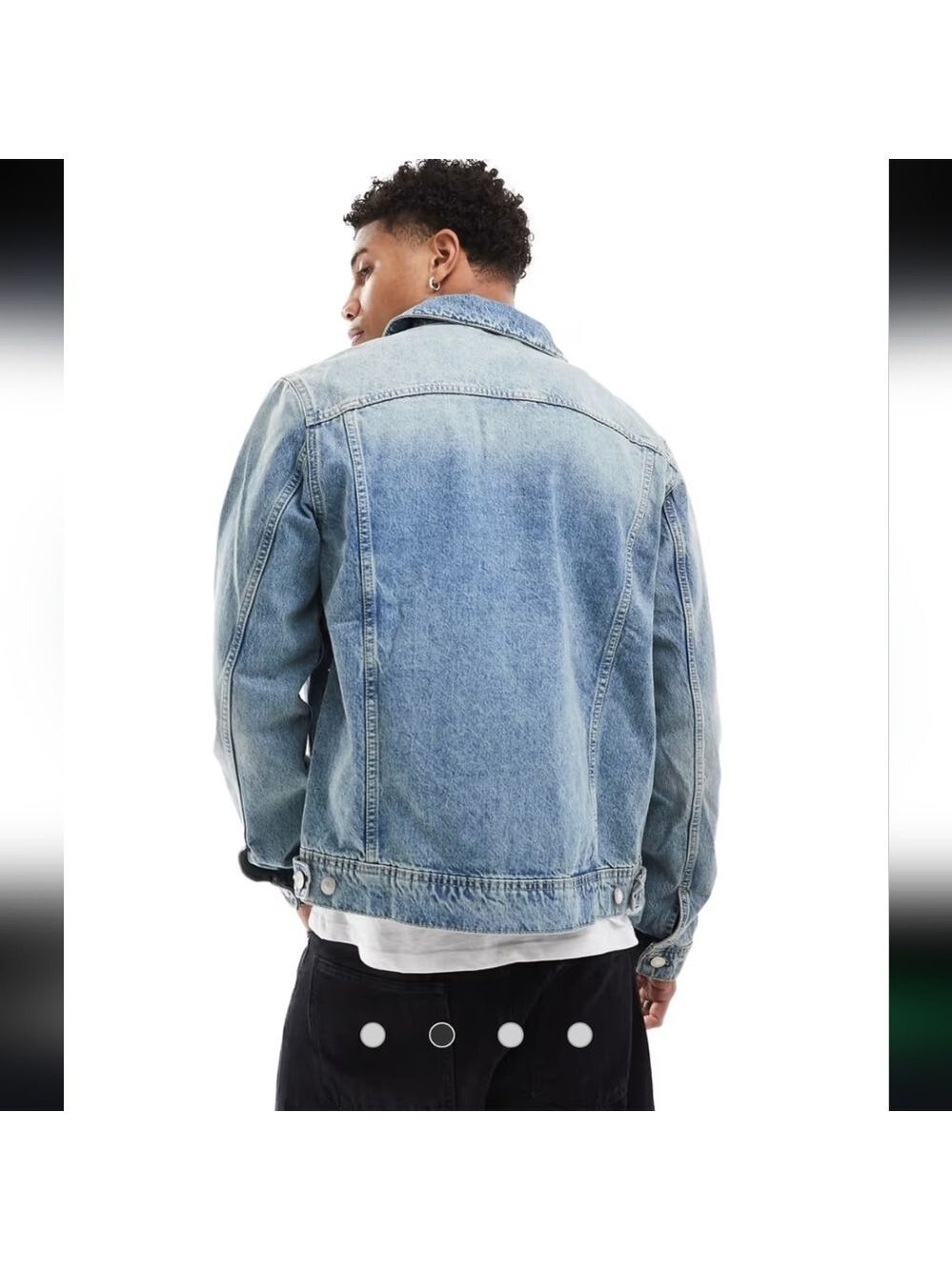 Mens Denim Jean Jacket Medium Size - Picture 2 of 14